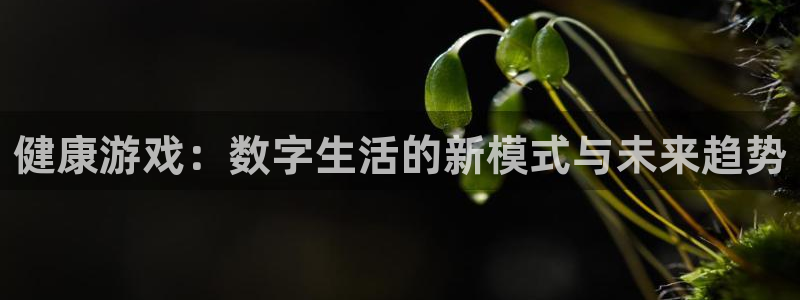 高德娱乐注册：健康游戏：数字生活的新模式与未来趋势